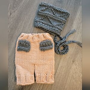 Knit photo prop outfit